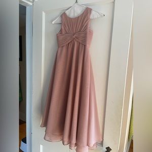 Dusty rose Jr brides maid / flower girl dress